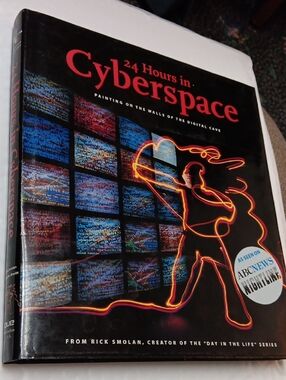 Que Black & Red "24 Hours in Cyberspace" Coffee Table Book